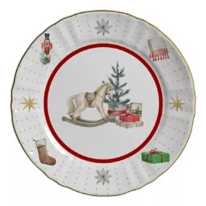 Conjunto Prato Raso 2 Christmas Gifts Natal - 6 Unidades