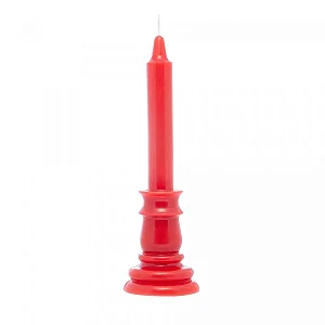Vela de Parafina Classic Vermelha - 7,5cm x 7,5cm x 25cm