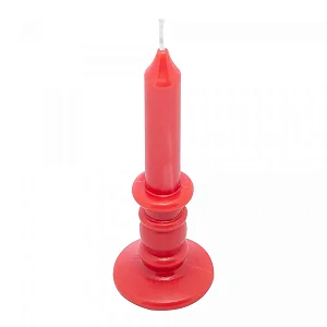 Vela de Parafina Classic Vermelha - 6cm x 6cm x 16,5cm