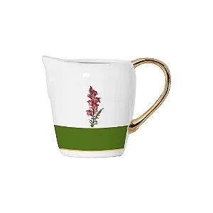 Leiteira Verde com Filete Ouro Boca de Leão - 460ml