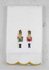 Toalha de Lavabo Felpa Quebra Nozes Natal