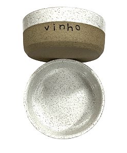Porta Vinho em Cerâmica Branco