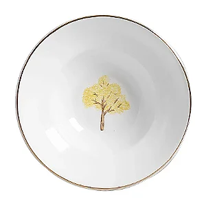 Mini Bowl com Aba com Filete Ouro Ypê Amarelo - 16cm