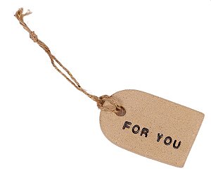 Adorno Placa Arco Wishes For You - 8cm x 8cm