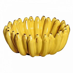 Fruteira Banana Grande Amarelo Lima - 35cm