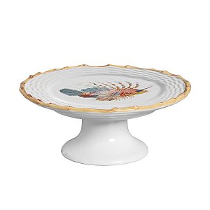Prato para Bolo Peixe Bleu Du Mer - 27,5cm x 11cm