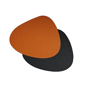 Jogo Americano Dupla Face Premium Caramelo/Preto - 44cm x 37cm