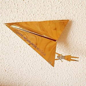 Placa Enfeite de Parede AVIÃO O SONHO MENINA