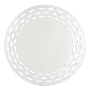 Jogo Americano Olea Branco com bordado Branco - 40cm Auguri Casa