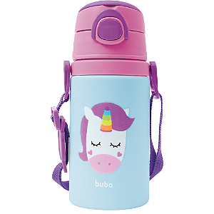 Garrafinha de Aluminio Animal Unicornio - 400ml