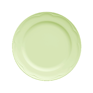 Conjunto Prato Sobremesa Cottage Verde Menta - 06 Unidades