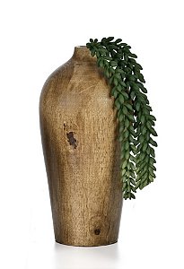 Garrafa / Vaso de Madeira G - 28cm x 14cm