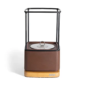 Lareira de Mesa Alcool Aço Corten