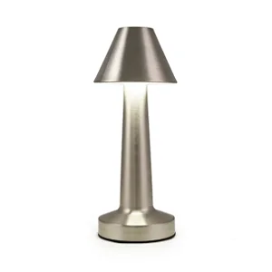 Luminaria de Mesa Led Prata - 23,5cm x 9,5cm