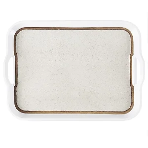 Bandeja Retangular de Melamina com Alça Sublime - 45cm x 32,5cm x 5cm