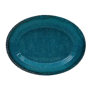 Travessa Oval de Melamina Breeze - 35,5cm x 27cm x 4,3cm