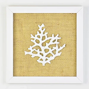Quadro com Tela Coral - 25cm x 25cm