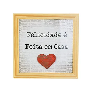 Quadro Azulejo Você Felicidade - 23cm x 23cm