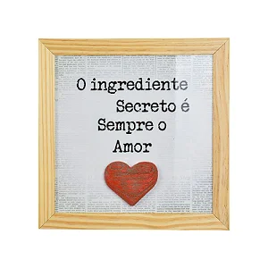 Quadro Azulejo Ingrediente - 23cm x 23cm