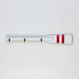 Remo Porta Chaves Branco e Vermelho - 50cm