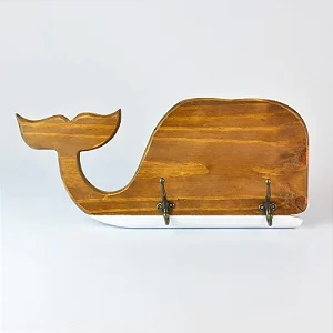 Cabideiro Baleia Marrom - 50cm