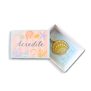 Caixinha Surpresa com Chaveiro | OCEANO - Cartões Gigantes