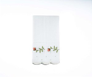 Toalha de Lavabo Linho Branco Elizabeth