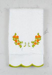 Toalha de Lavabo Felpa Ciranda de Laranjinha