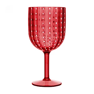 Taça de Acrílico Orquídea Vermelha - 350ml