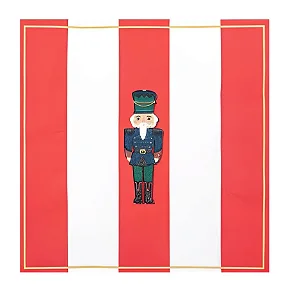 Guardanapo de Papel Soldado de Chumbo Vermelho com 20 Unidades Natal - 33cm