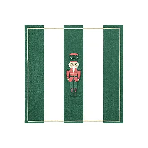 Guardanapo de Papel Soldado de Chumbo Verde com 20 Unidades Natal - 33cm