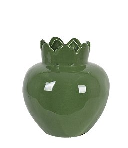 Vaso em Cerâmica Verde - 12cm x 12cm