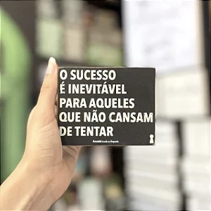 Quadro Box Sucesso Inevitavel - 10cm x 8cm