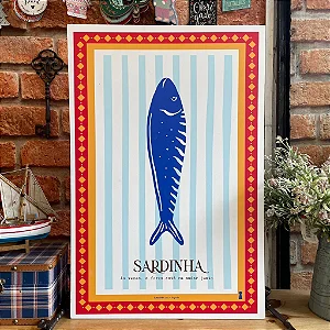 Quadro Box Sardinha - 40cm x 60cm