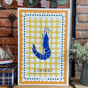 Quadro Box Camarao - 40cm x 60cm