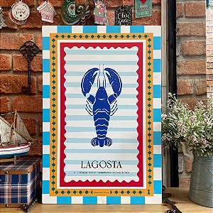 Quadro Box Lagosta - 40cm x 60cm