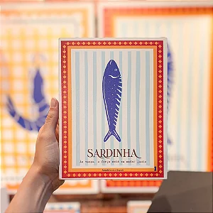 Quadro Box Sardinha - 15cm x 20cm