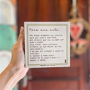 Quadro Box Para Meu Neto - 12cm x 12cm