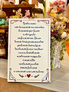 Quadro Box Nesta Casa - 40cm x 60cm