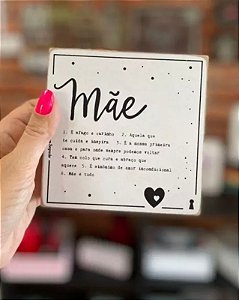 Quadro Box Mae Significado - 12cm x 12cm