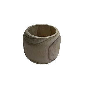 Vaso Decorativo em Madeira Natural - 28cm