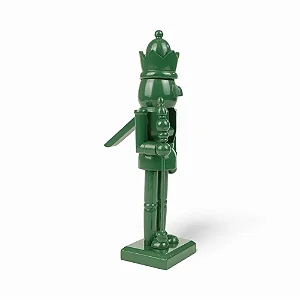 Soldado De Chumbo Decorativo em Plastico Verde Natal - 25cm