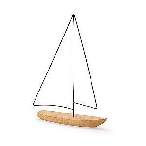 Escultura Barco em Polirresina - 40cm x 28cm