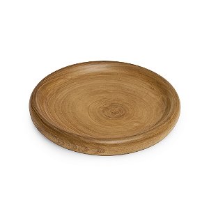 Centro de Mesa Decorativo Redondo em Madeira - 29cm x 4cm