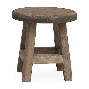 Banco Decorativo Em Madeira 18cm 21638