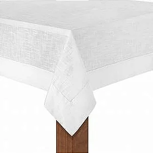 Toalha de Mesa 8 Lugares Coloratta Branco - 1,55m x 2,70m