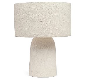 Abajour Luminaria em Fibra de Vidro OffWhite - 50cm x 39cm