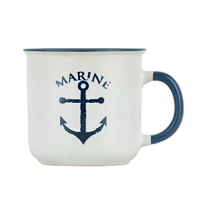 Caneca Ocean Branca Ancora - 400ml