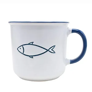 Caneca Peixe Branca - 400ml