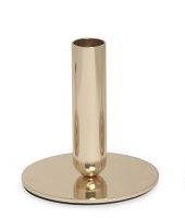 Castiçal em Metal Dourado M - 10,5cm x 10cm